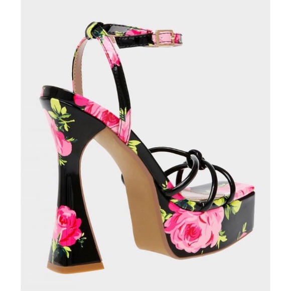 Betsey Johnson Women\'s Platform Heel Sandals | TIKY MULTI BLACK NWT main image 2